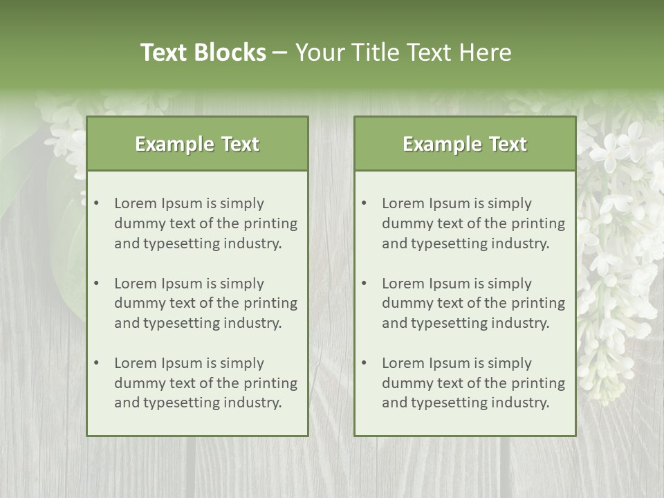 Flora Beauty Space PowerPoint Template