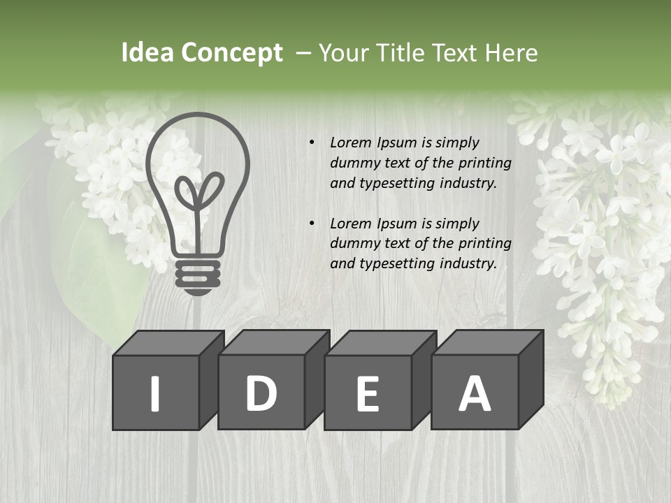 Flora Beauty Space PowerPoint Template