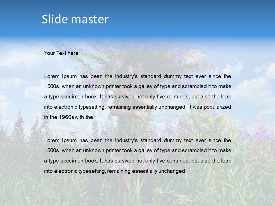 Adult Sky Elegant PowerPoint Template