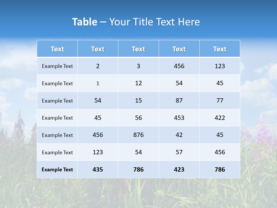 Adult Sky Elegant PowerPoint Template
