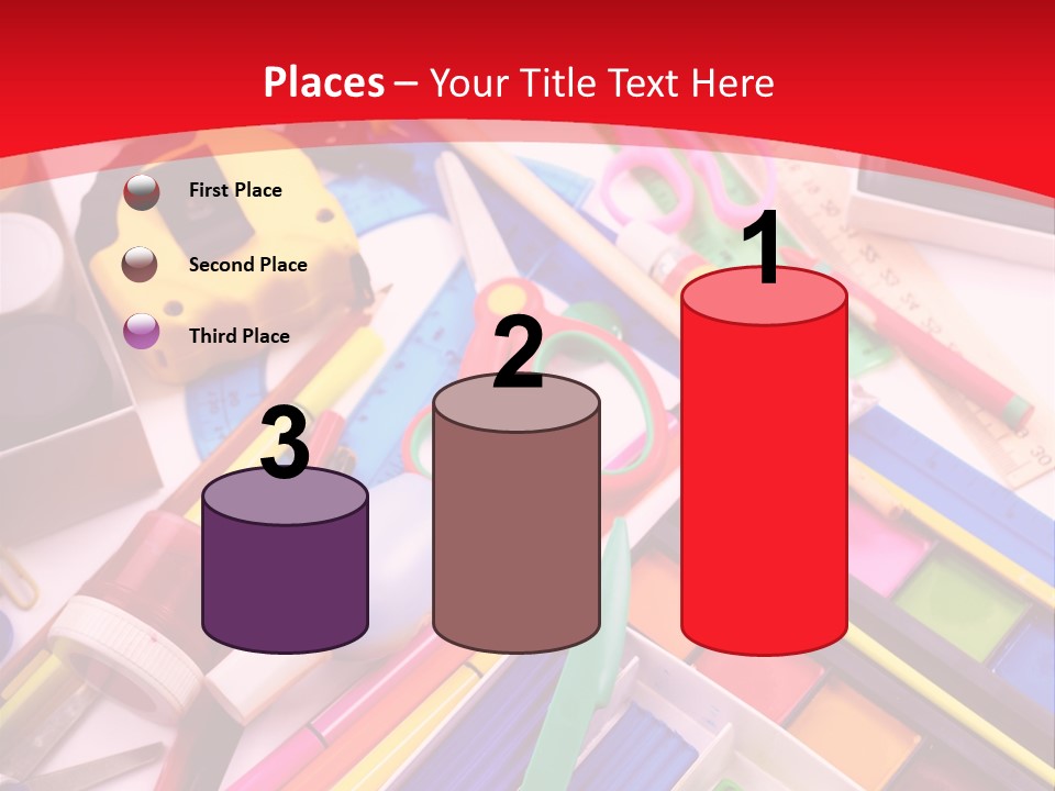 Shears Learning Brush PowerPoint Template