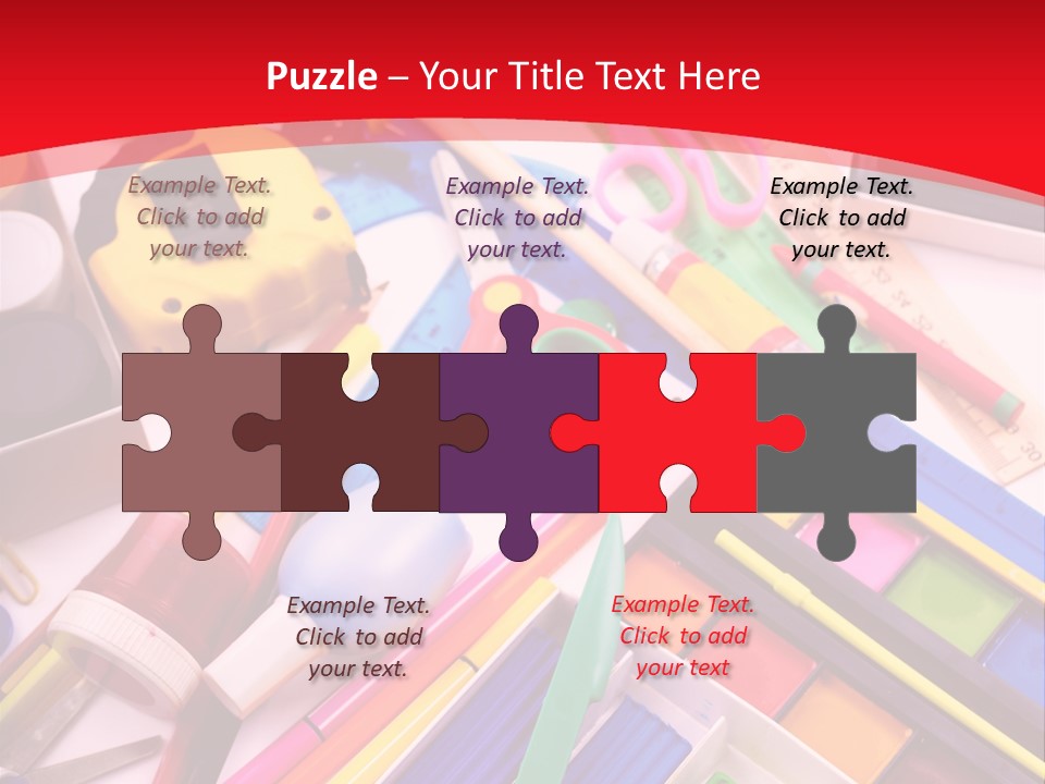 Shears Learning Brush PowerPoint Template