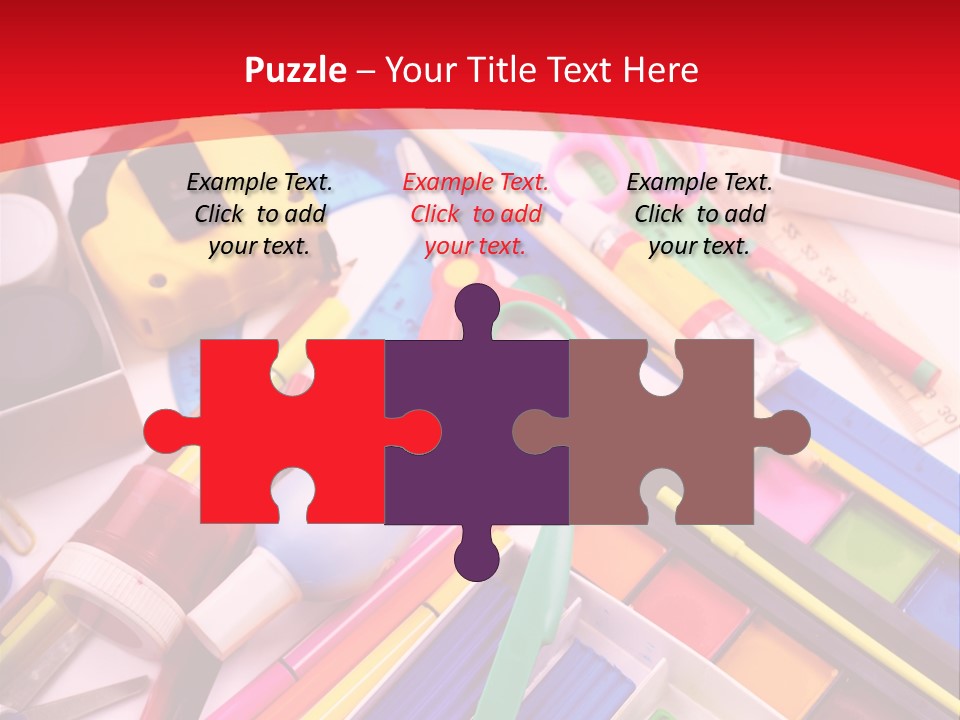 Shears Learning Brush PowerPoint Template