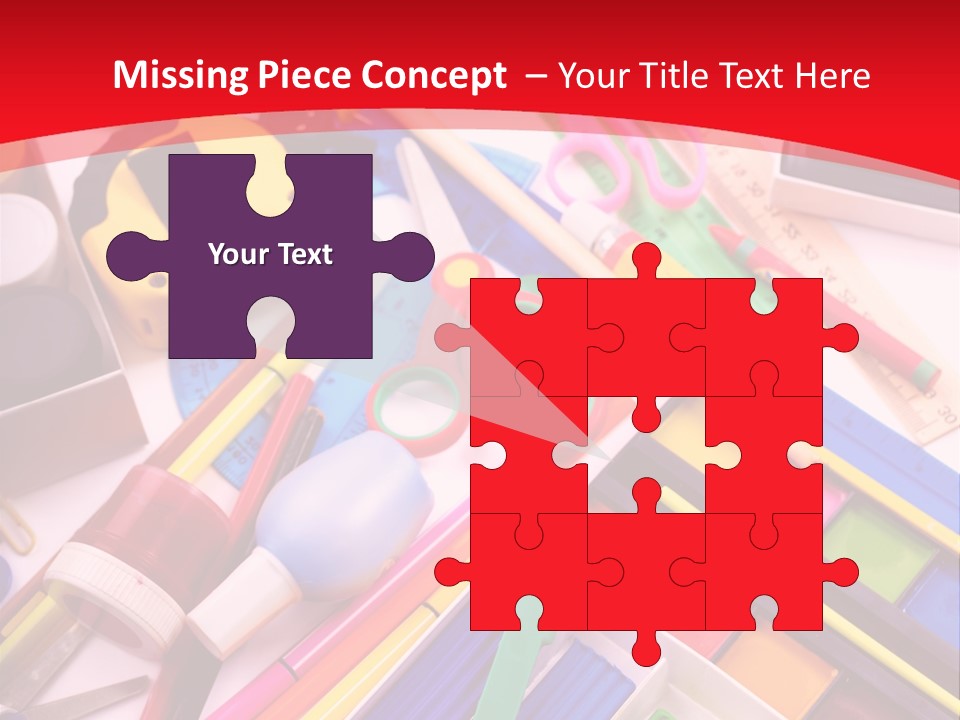 Shears Learning Brush PowerPoint Template