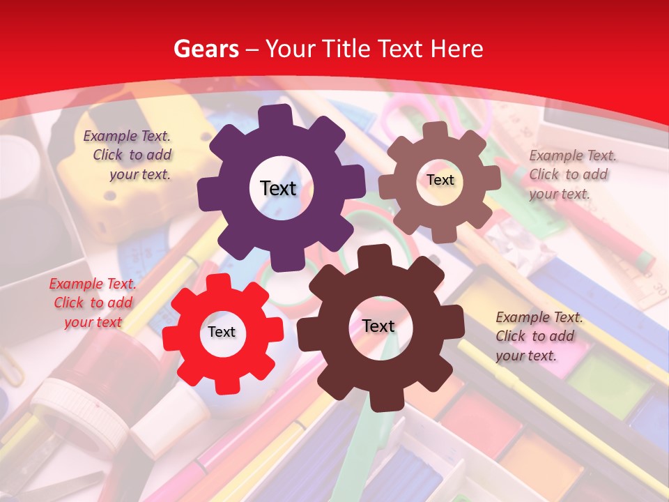 Shears Learning Brush PowerPoint Template