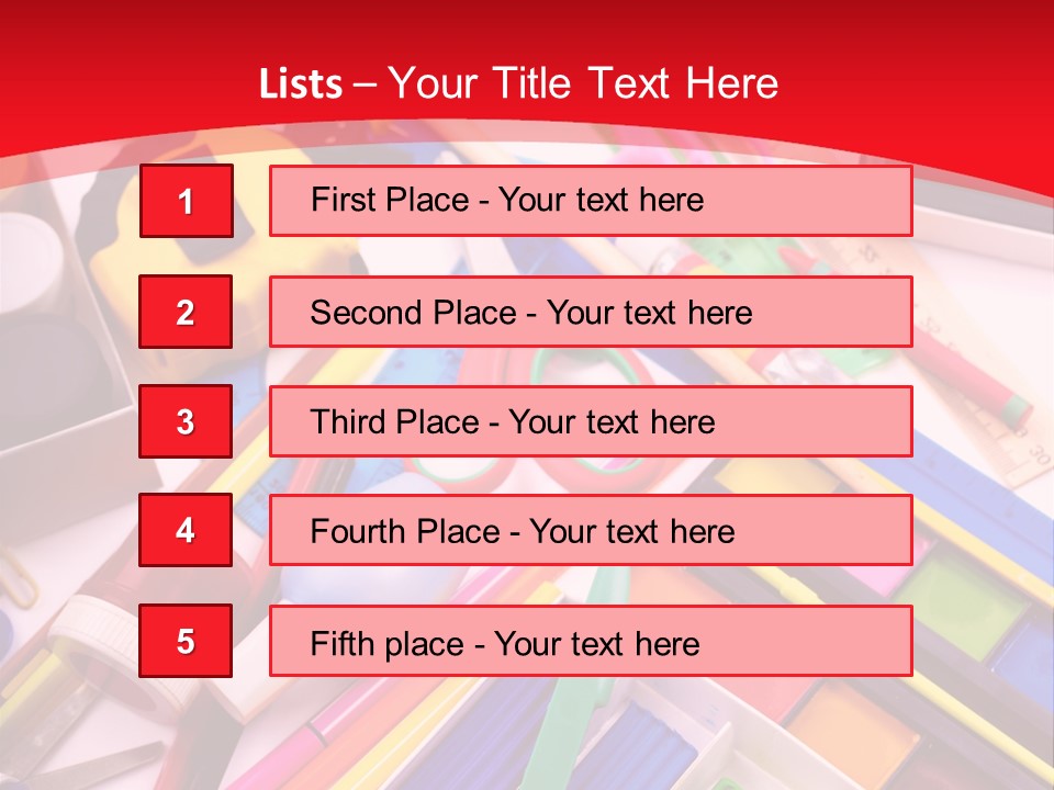 Shears Learning Brush PowerPoint Template