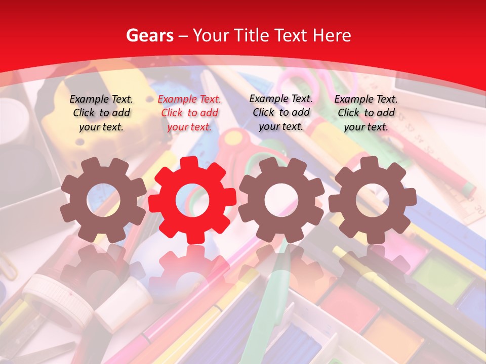 Shears Learning Brush PowerPoint Template