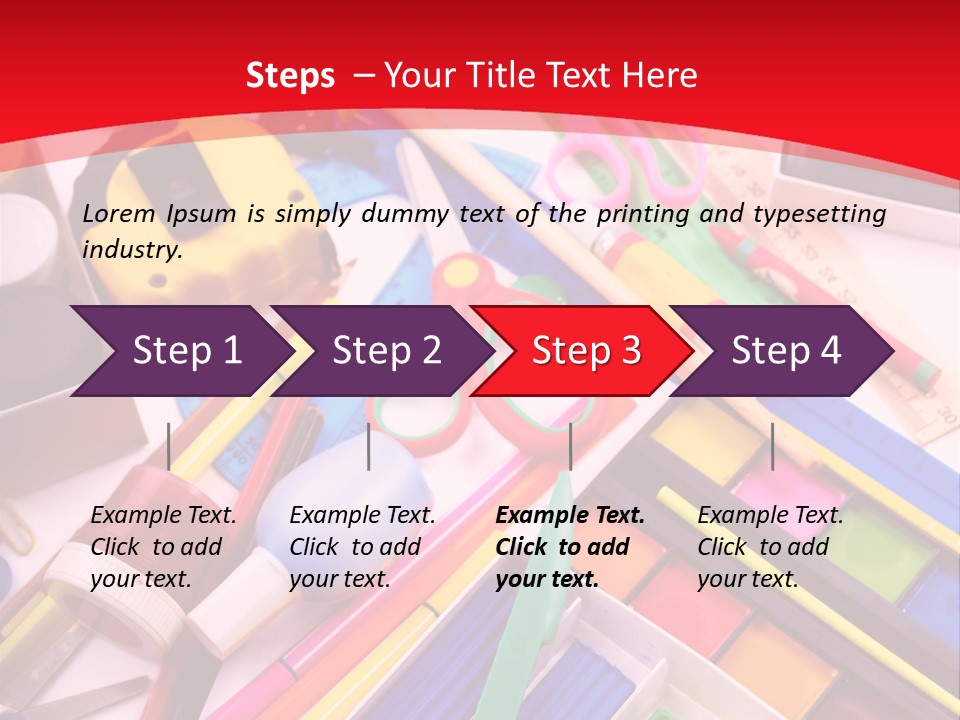 Shears Learning Brush PowerPoint Template