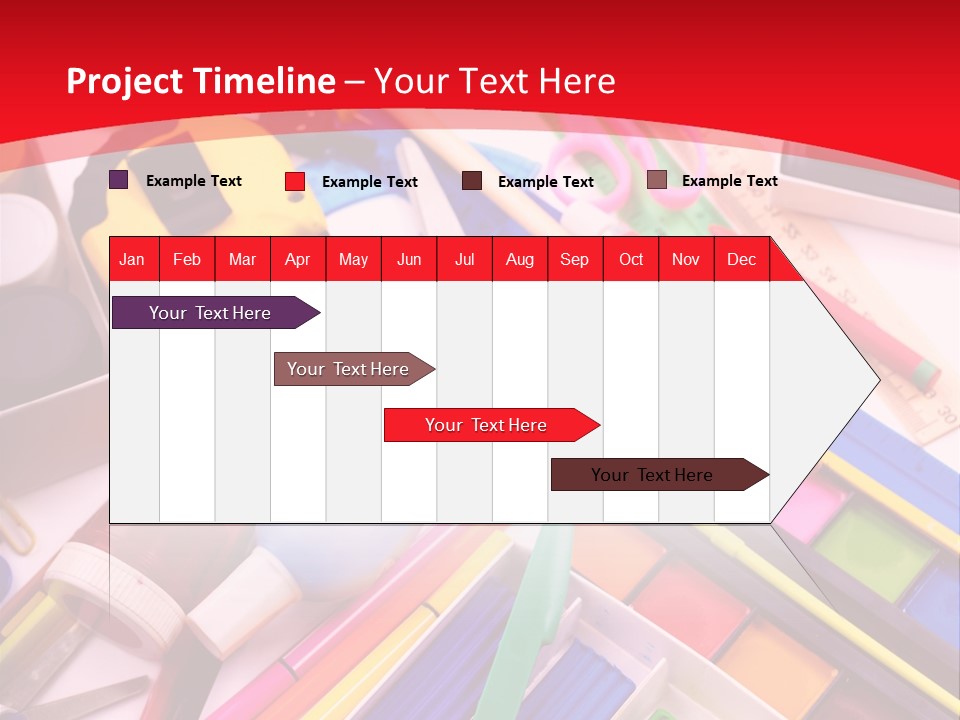 Shears Learning Brush PowerPoint Template