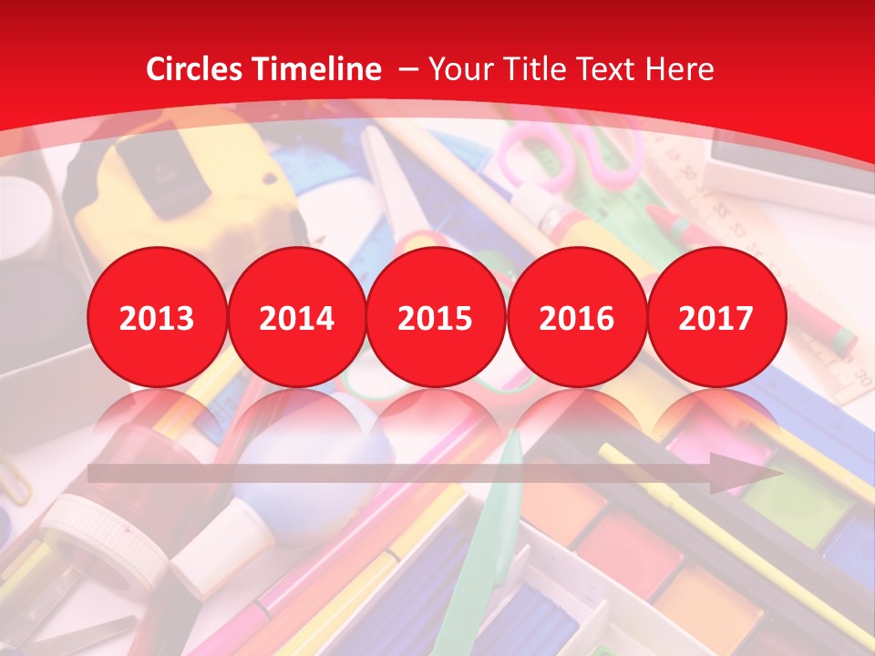 Shears Learning Brush PowerPoint Template