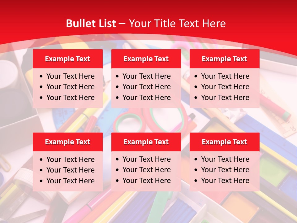 Shears Learning Brush PowerPoint Template