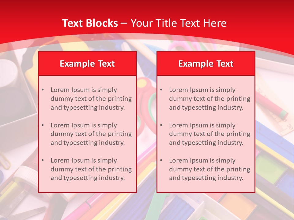 Shears Learning Brush PowerPoint Template