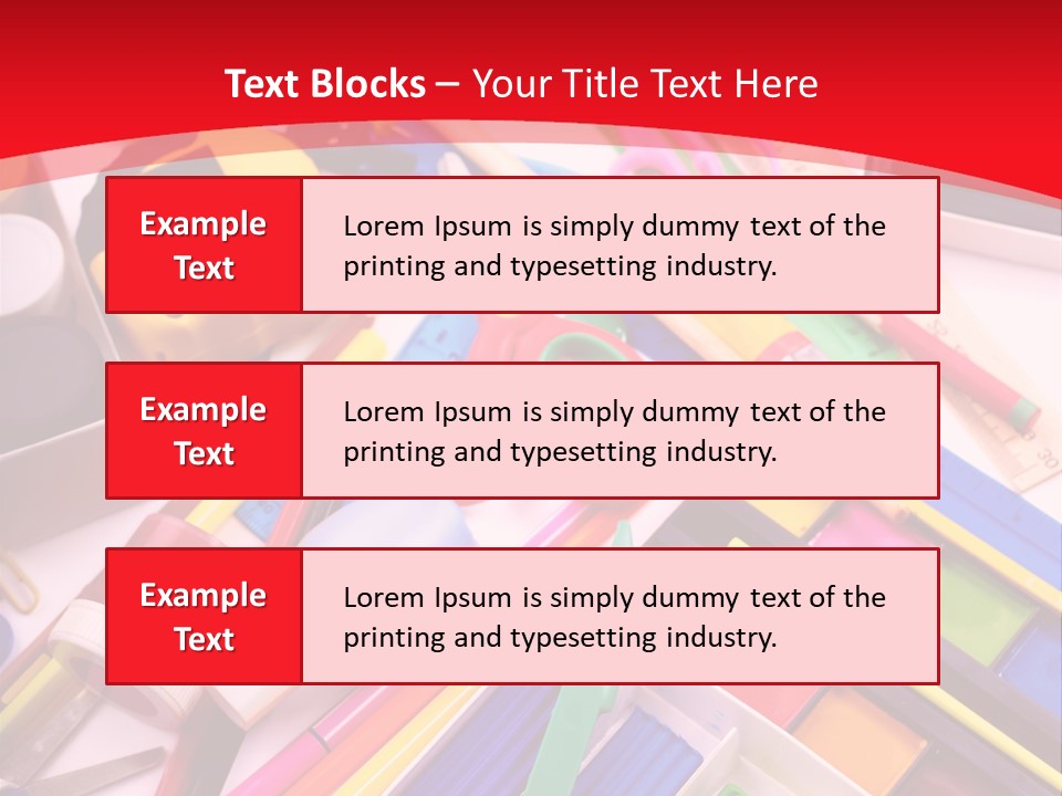 Shears Learning Brush PowerPoint Template