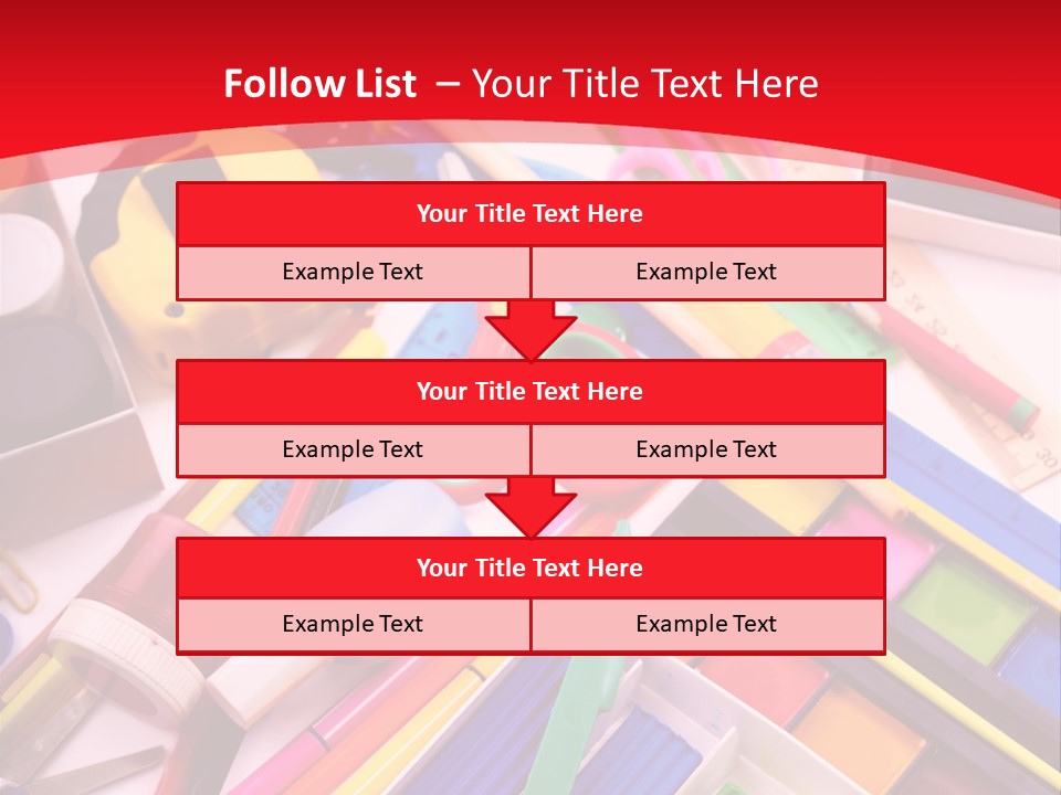 Shears Learning Brush PowerPoint Template