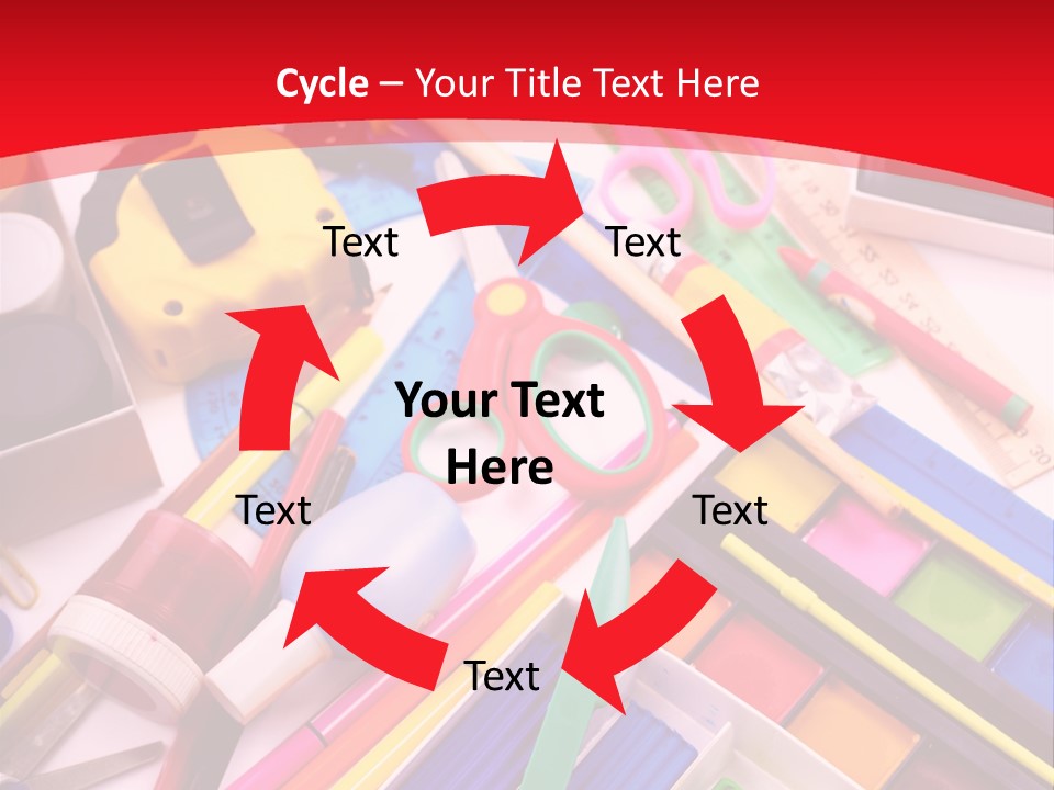 Shears Learning Brush PowerPoint Template