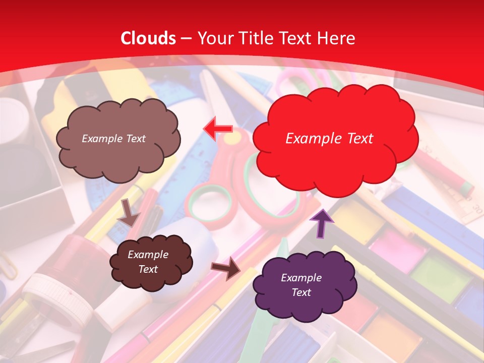 Shears Learning Brush PowerPoint Template