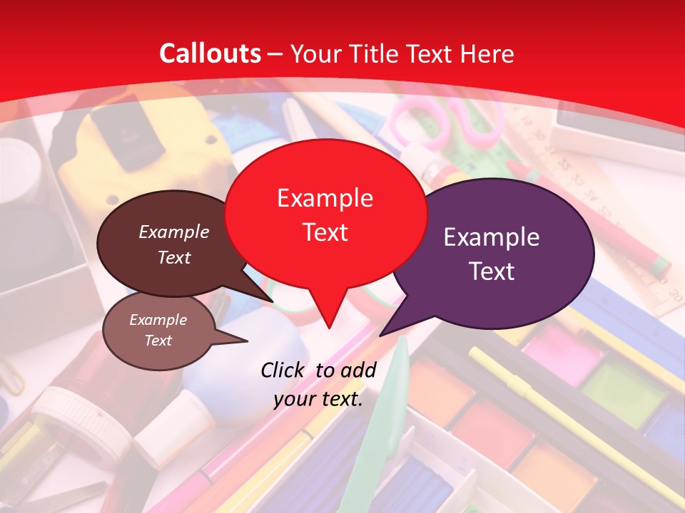 Shears Learning Brush PowerPoint Template