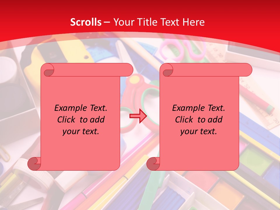 Shears Learning Brush PowerPoint Template
