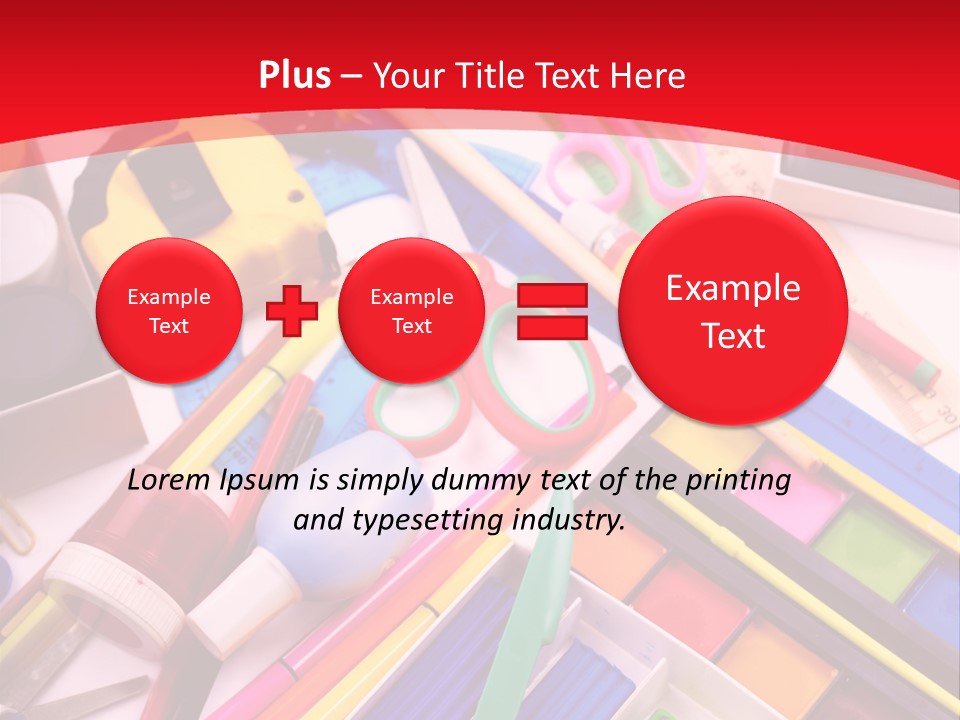 Shears Learning Brush PowerPoint Template