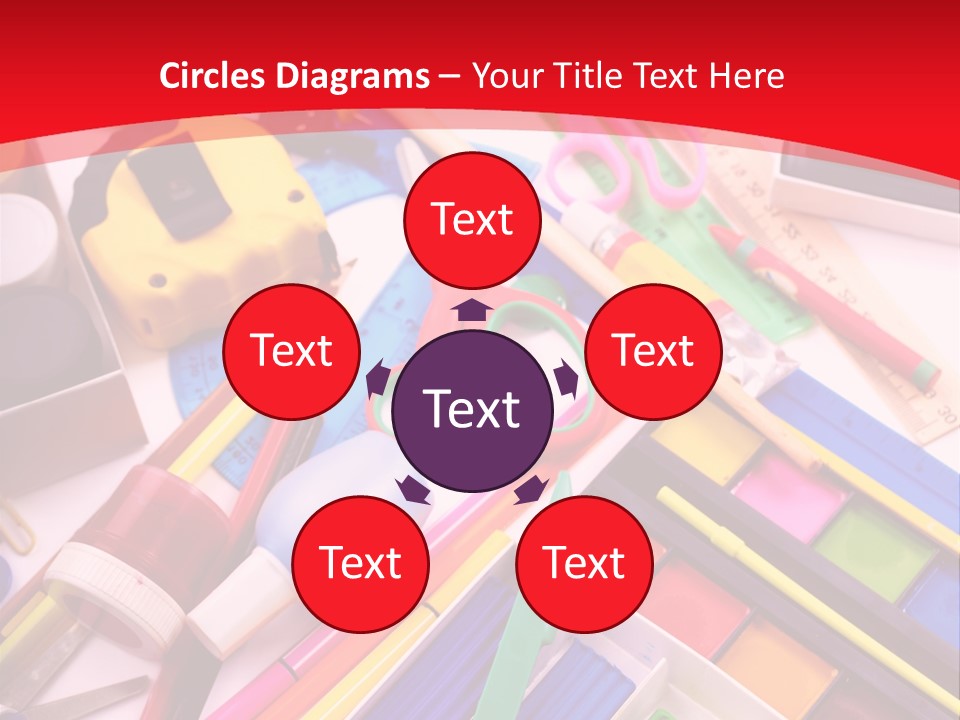 Shears Learning Brush PowerPoint Template