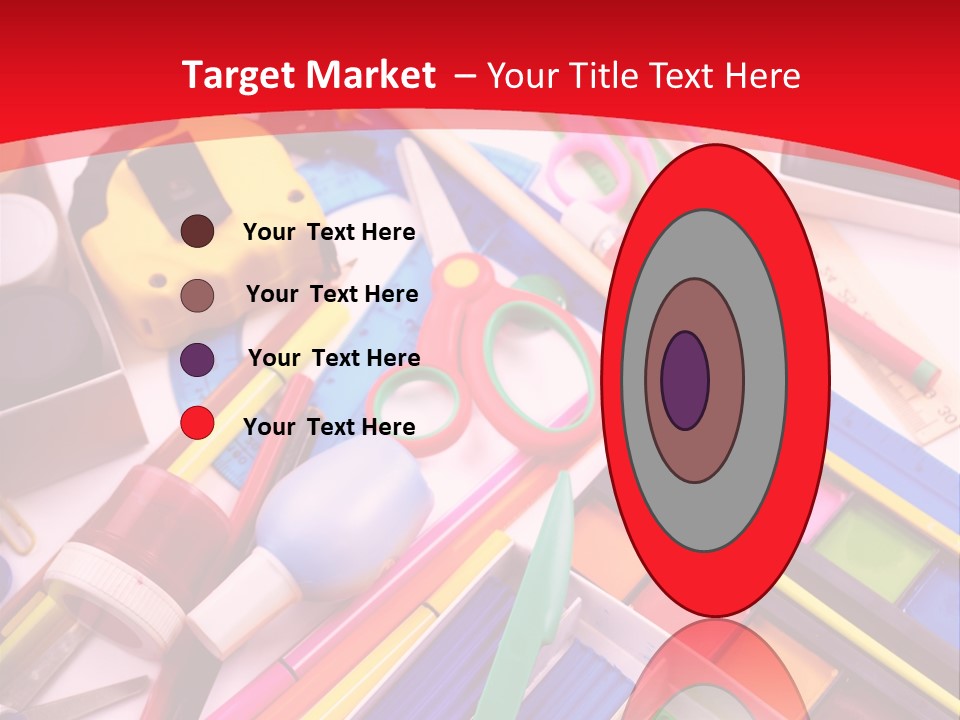 Shears Learning Brush PowerPoint Template