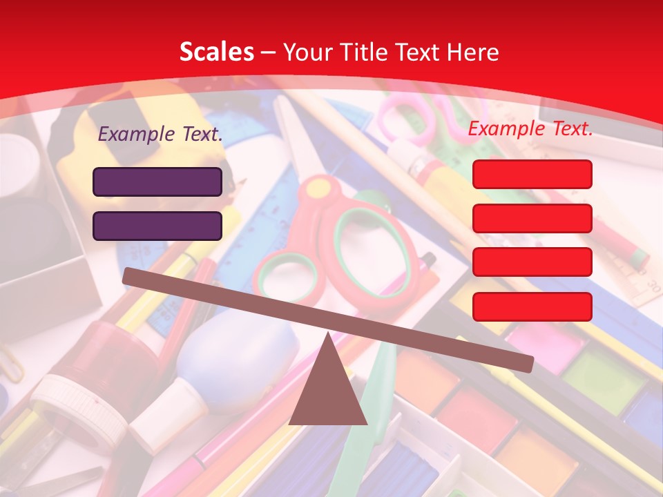 Shears Learning Brush PowerPoint Template