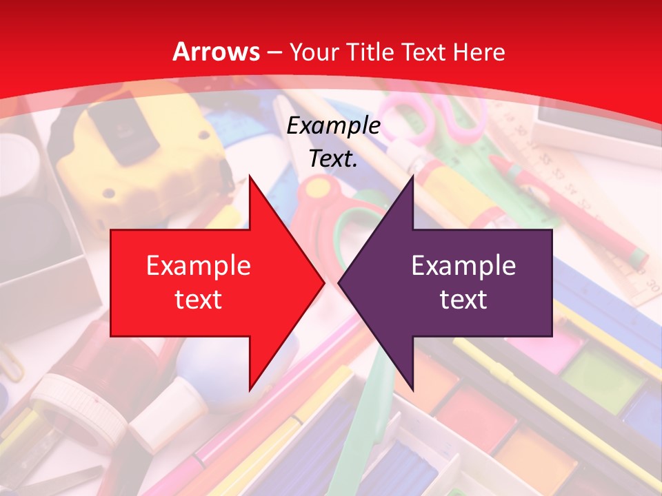 Shears Learning Brush PowerPoint Template