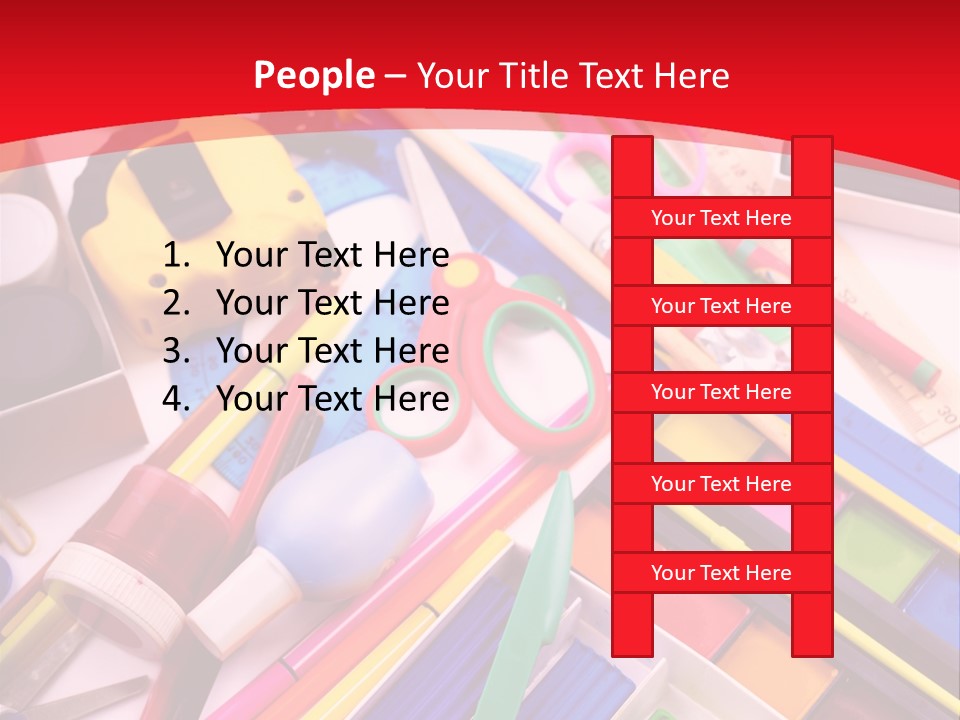 Shears Learning Brush PowerPoint Template