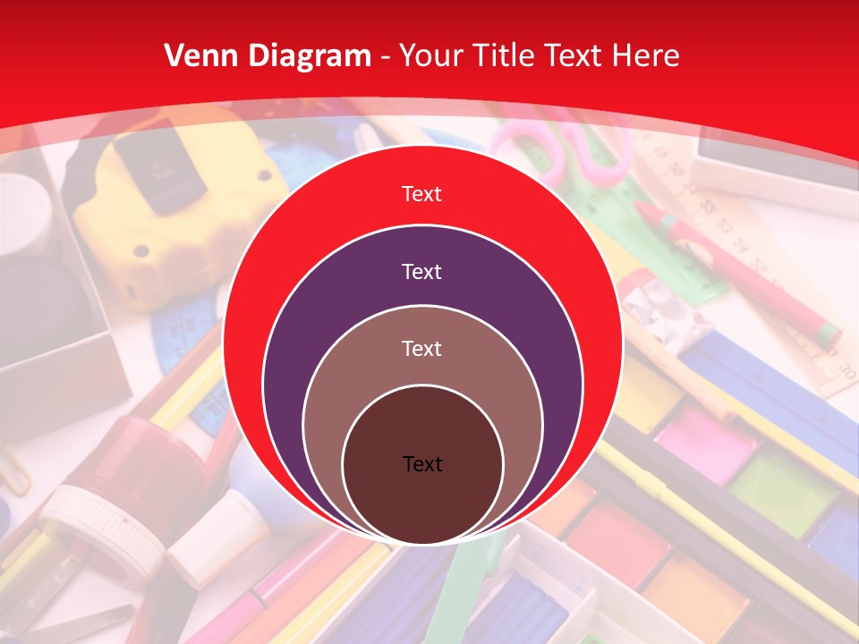 Shears Learning Brush PowerPoint Template