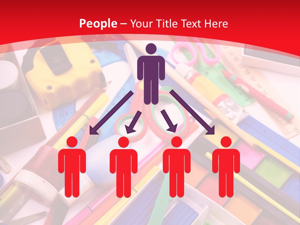 Shears Learning Brush PowerPoint Template