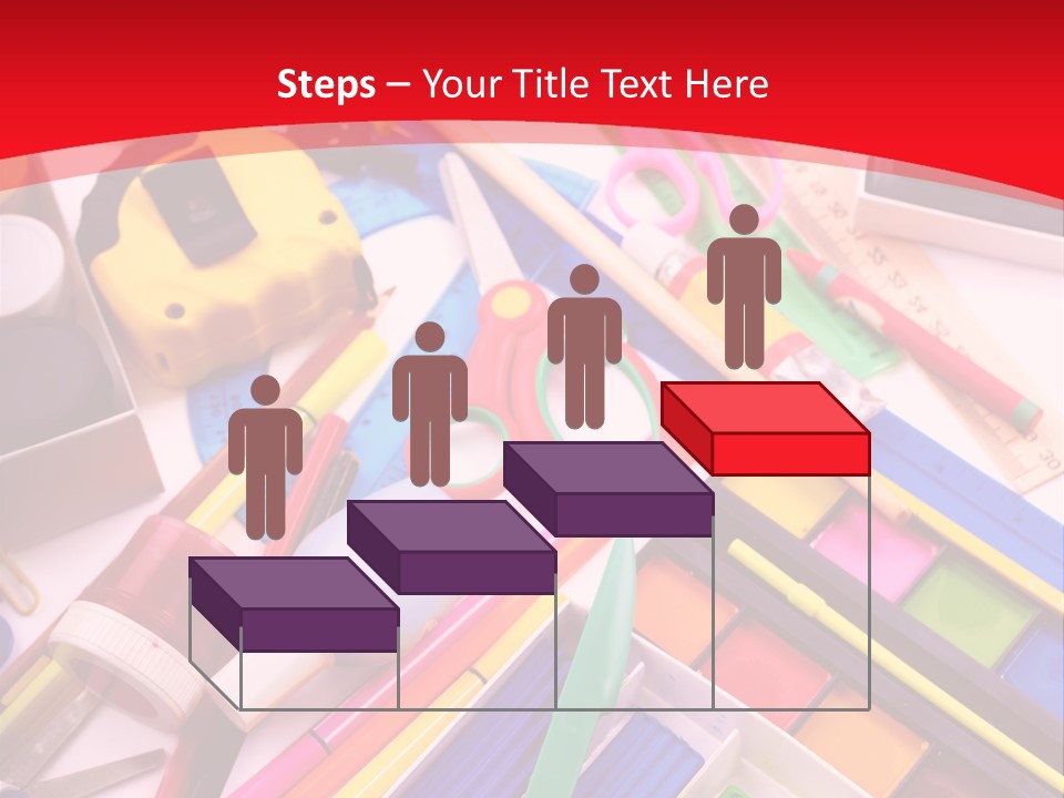 Shears Learning Brush PowerPoint Template