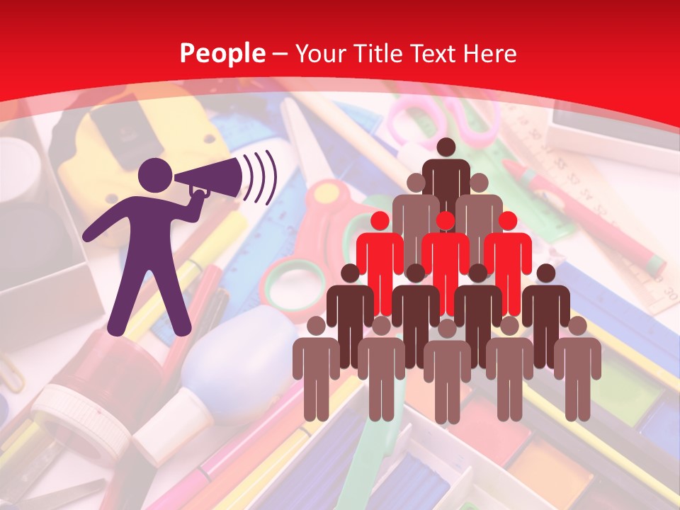 Shears Learning Brush PowerPoint Template