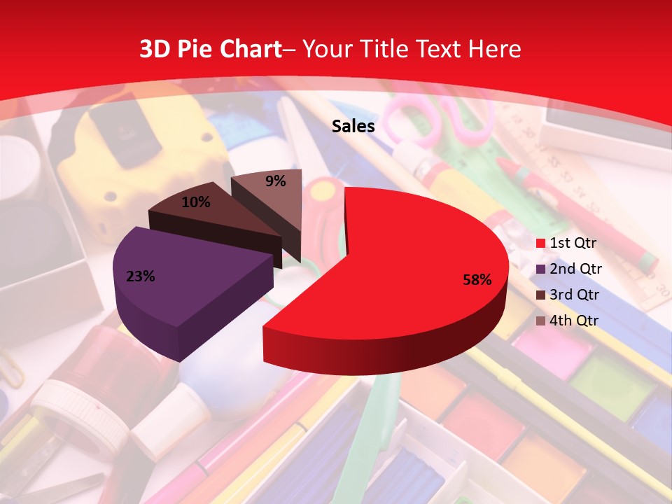 Shears Learning Brush PowerPoint Template
