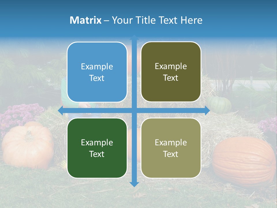 Child Autumn Harvest PowerPoint Template