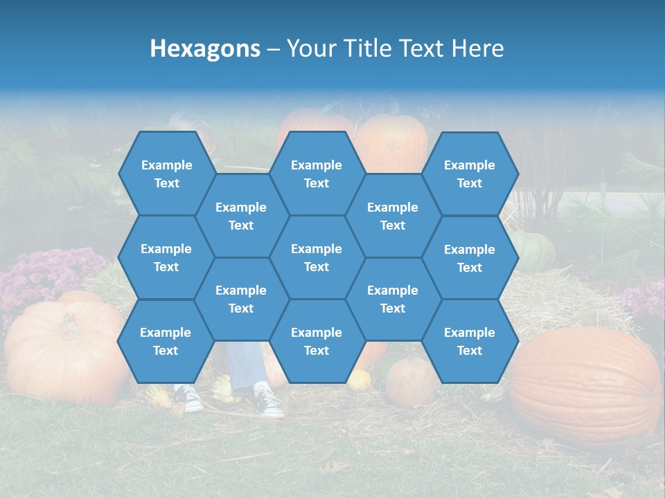 Child Autumn Harvest PowerPoint Template