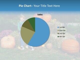 Child Autumn Harvest PowerPoint Template