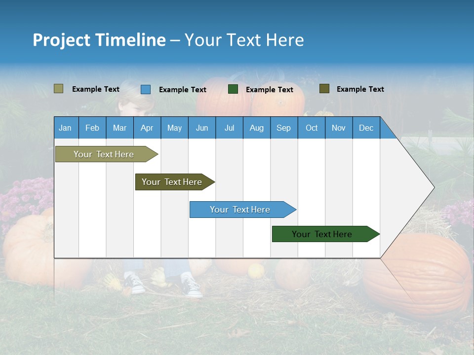 Child Autumn Harvest PowerPoint Template