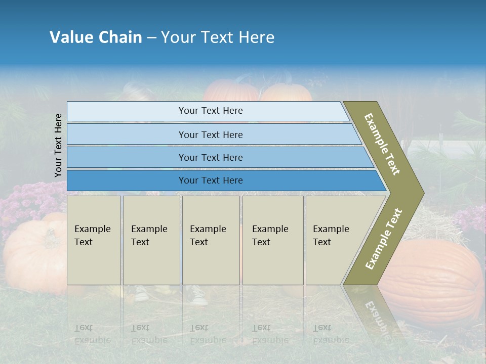 Child Autumn Harvest PowerPoint Template