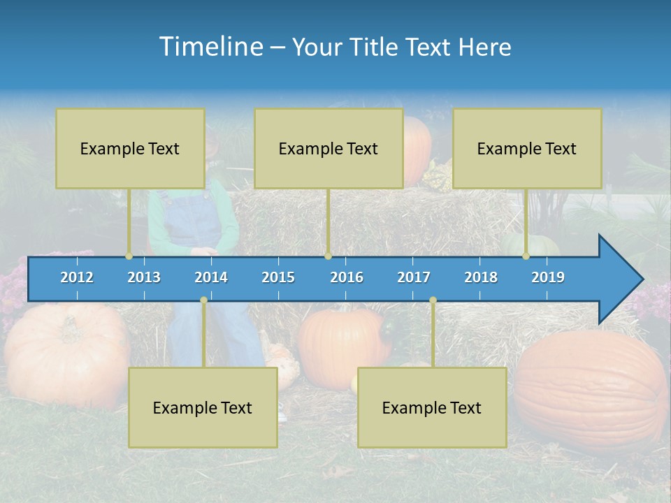Child Autumn Harvest PowerPoint Template