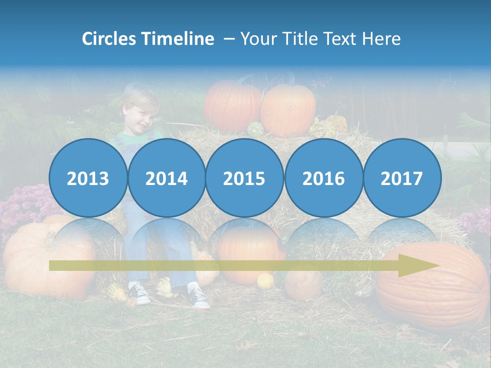 Child Autumn Harvest PowerPoint Template