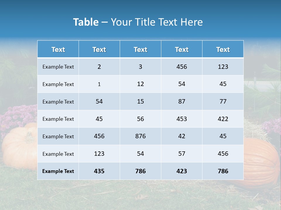 Child Autumn Harvest PowerPoint Template