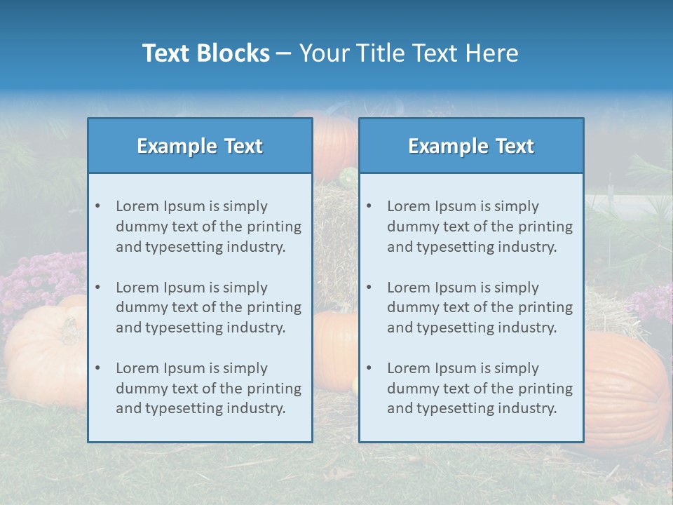 Child Autumn Harvest PowerPoint Template