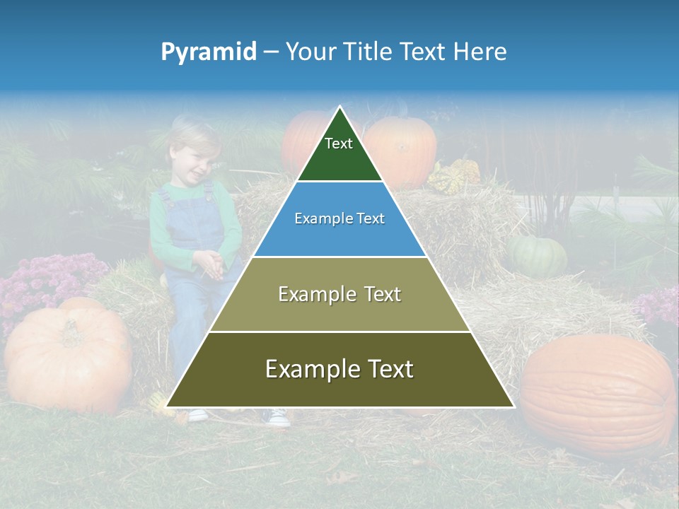 Child Autumn Harvest PowerPoint Template