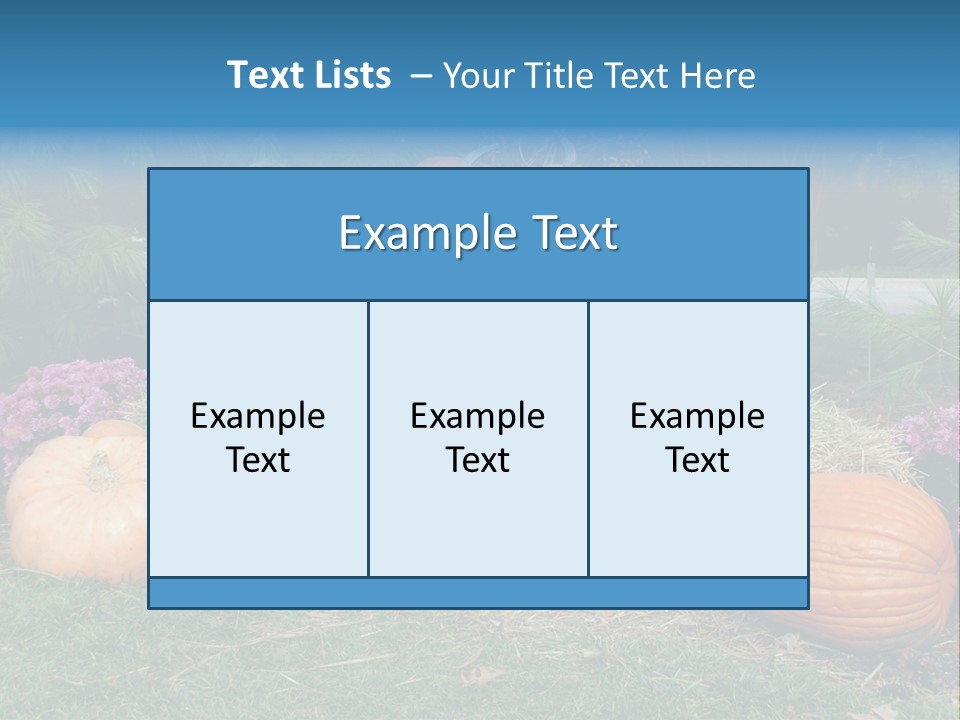 Child Autumn Harvest PowerPoint Template