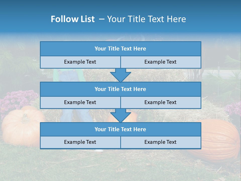 Child Autumn Harvest PowerPoint Template