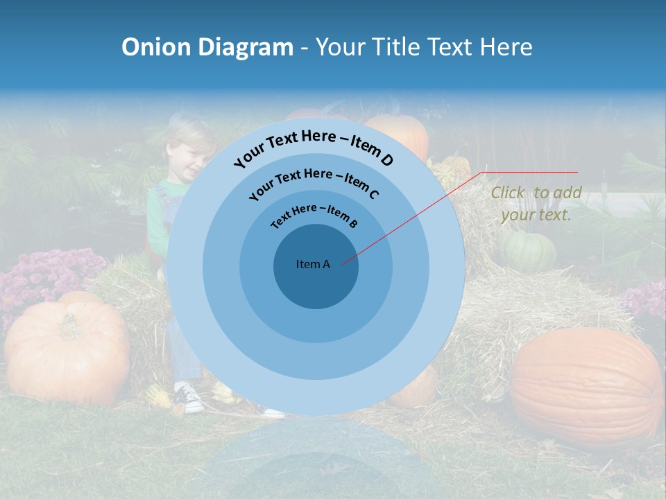 Child Autumn Harvest PowerPoint Template