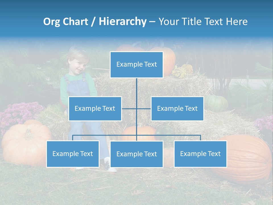 Child Autumn Harvest PowerPoint Template