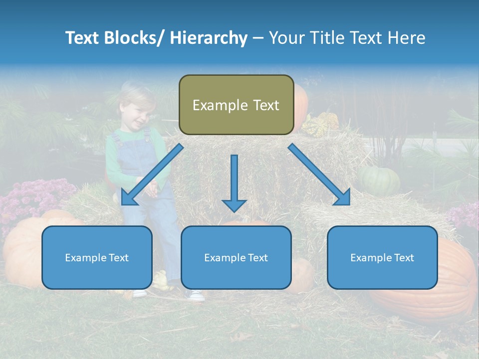 Child Autumn Harvest PowerPoint Template