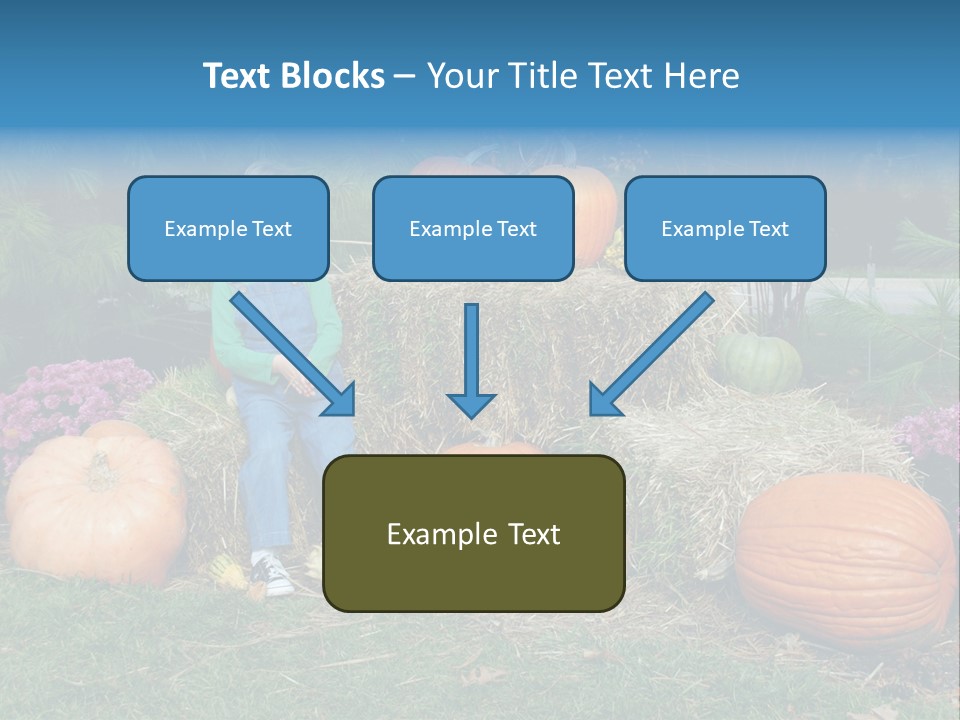 Child Autumn Harvest PowerPoint Template