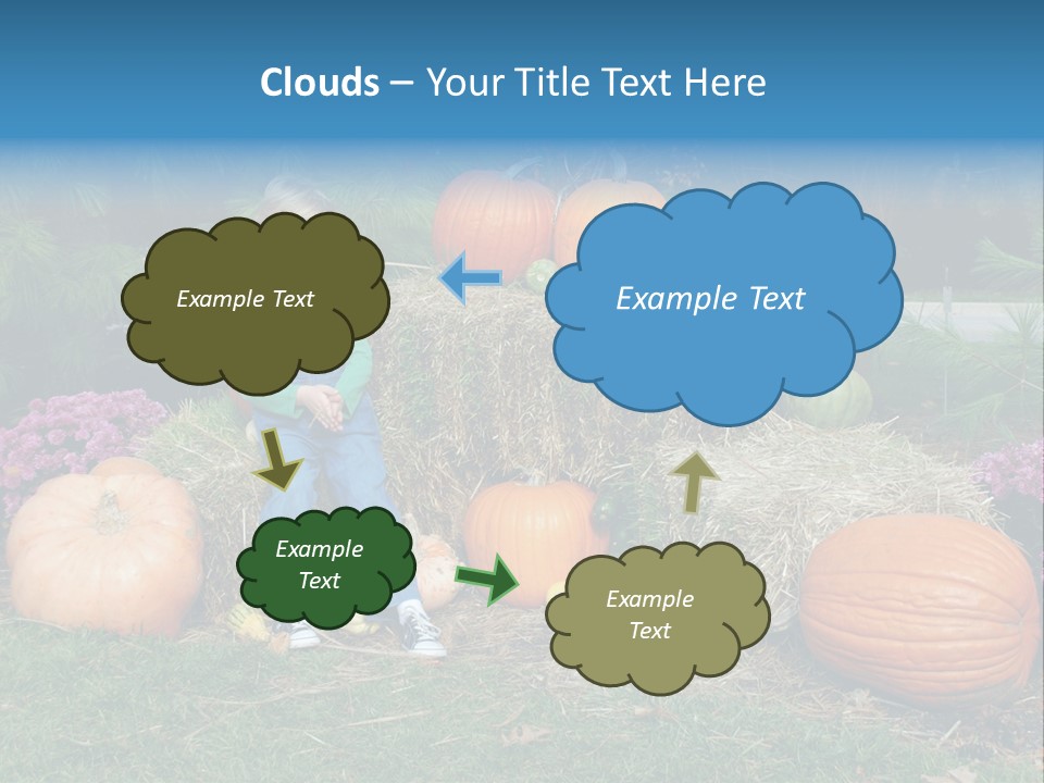 Child Autumn Harvest PowerPoint Template